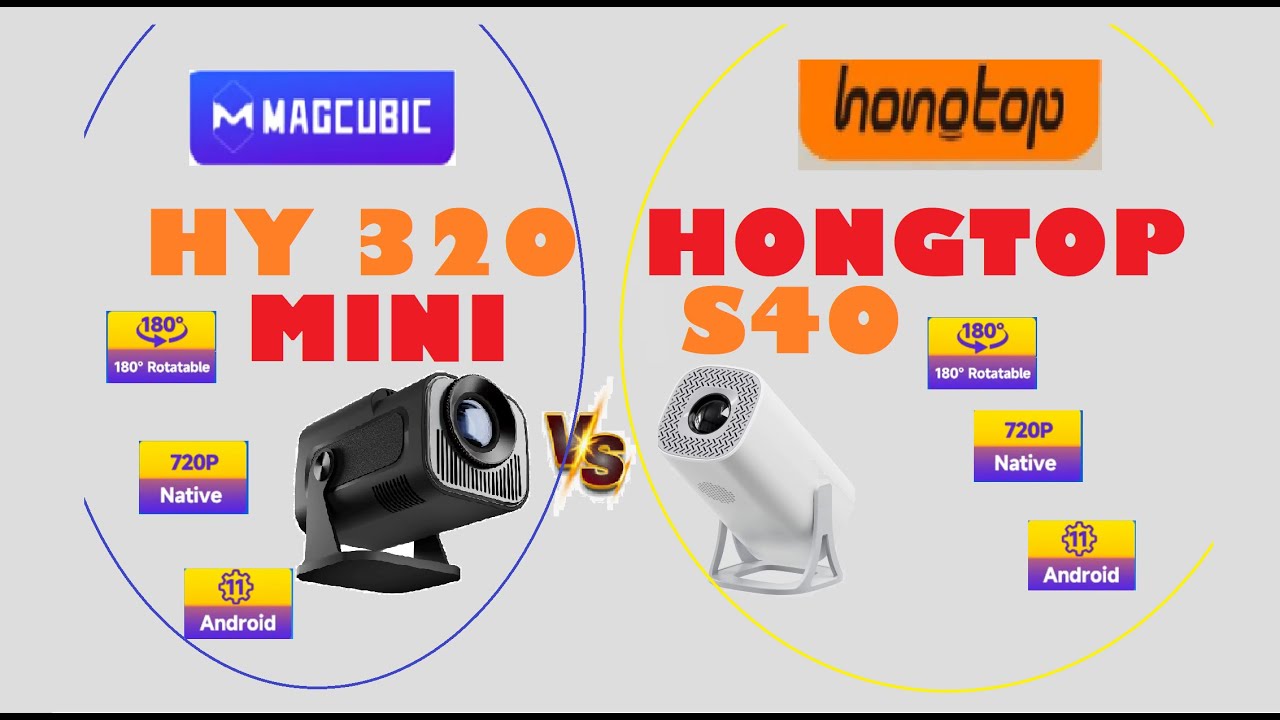 PROYECTOR HY 320 MINI VS HONGTOP S40 MAX