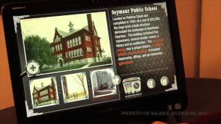 Seymour Historical Society Museum Exhibit: Seymour Aerial Touch Screen Wealth