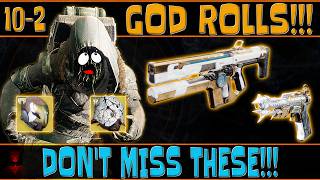Xur Brought TWO Amazing God Rolls This Week!!!