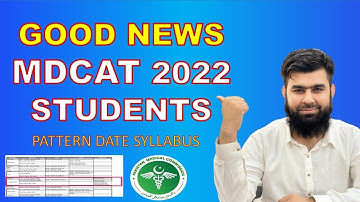 Good News for MDCAT 2022 Students MDCAT 2022 Pattern Date Syllabus Announced PMC MDCAT Latest News