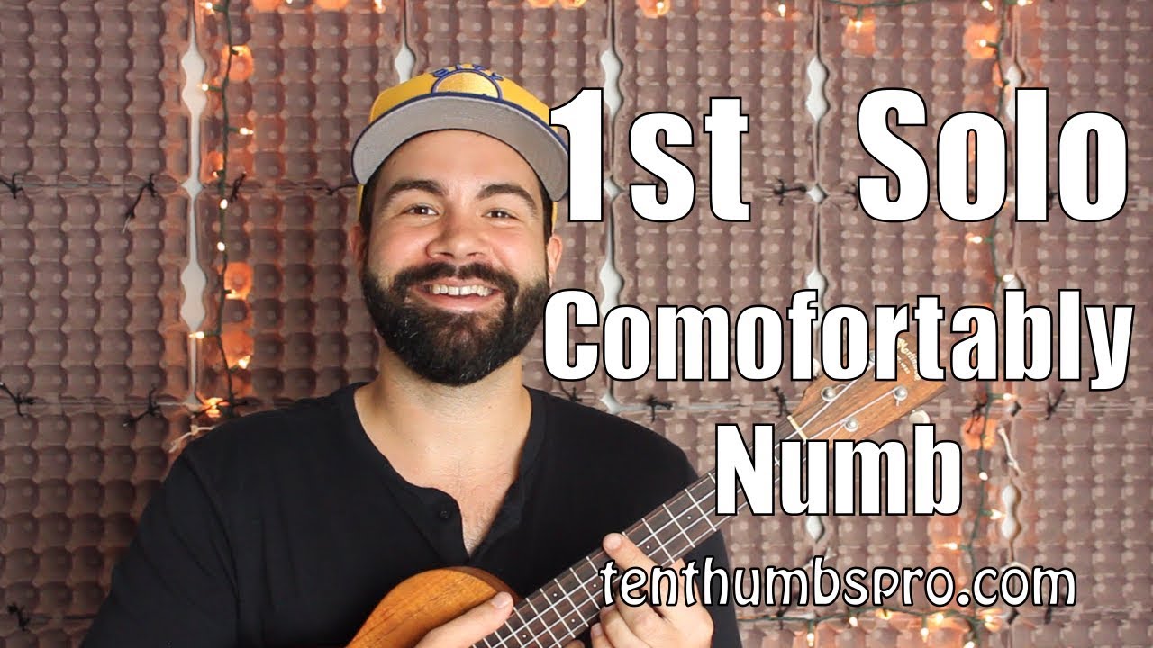 Pink Floyd Comfortably Numb 1st Solo Ukulele Tutorial Youtube