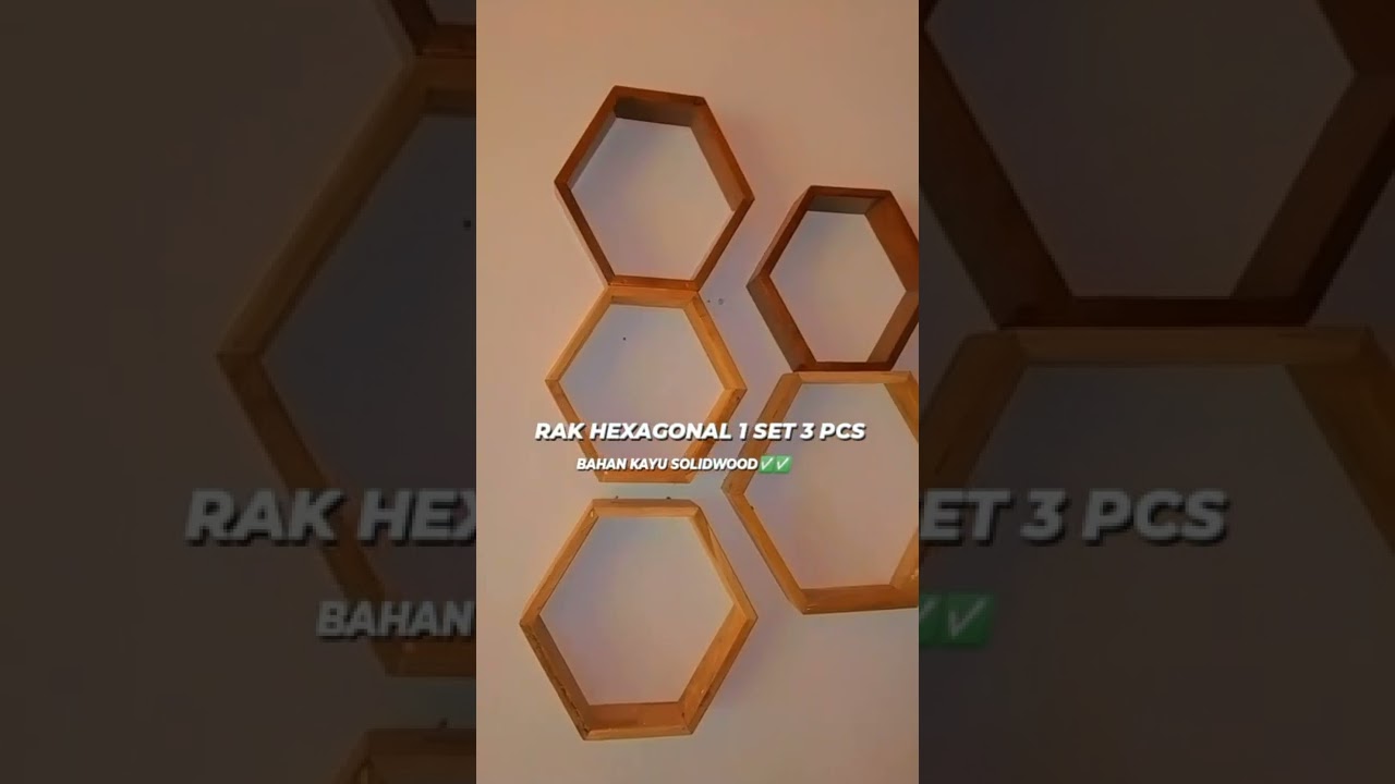 Rak Hexagonal minimalis