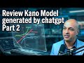 Review Kano Model generated by ChatGPT Part 2