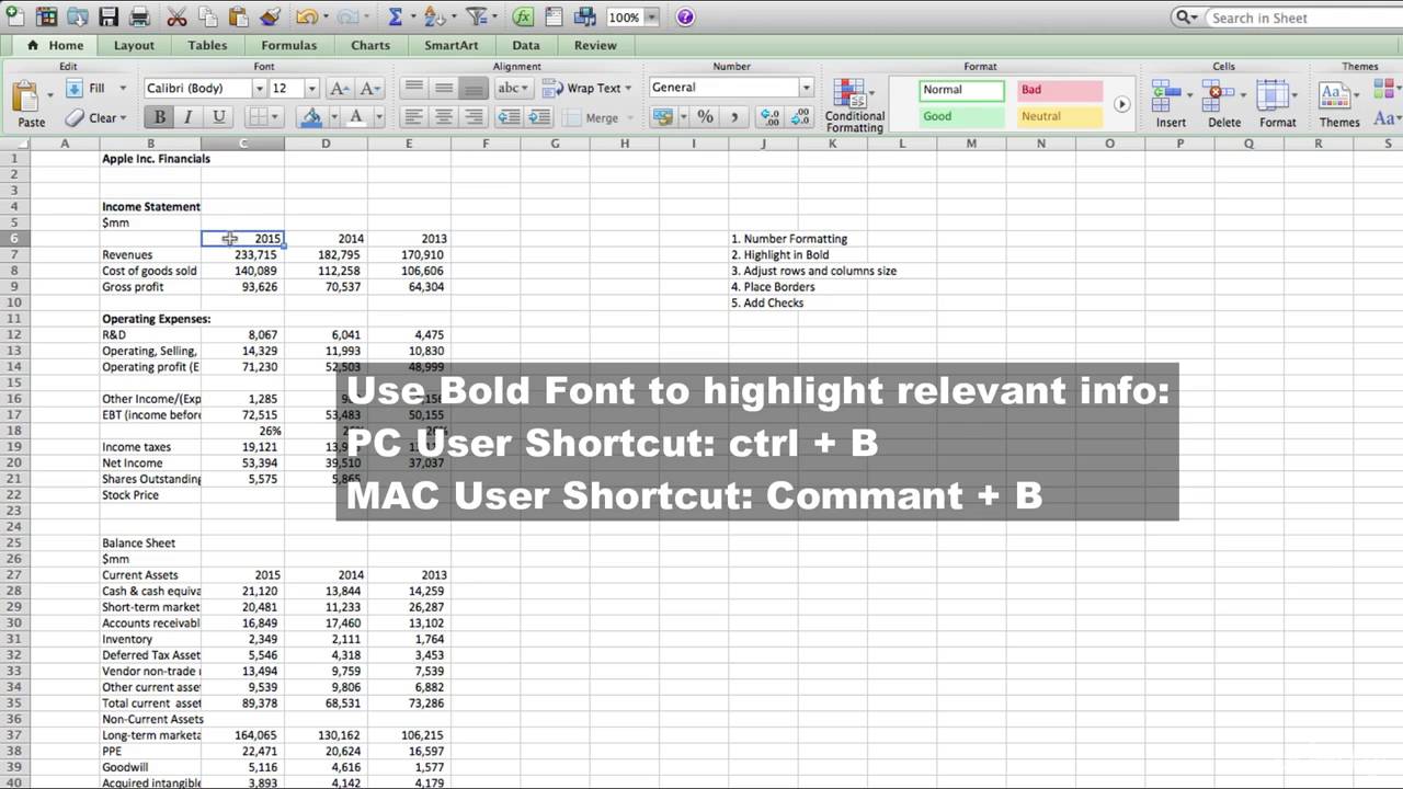 how to format financial statements from scratch the four week mba financial format
