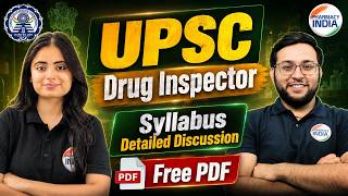 UPSC Drug Inspector Syllabus Details | Free PDF Download | B.Pharm Fresher Candidate Can Apply