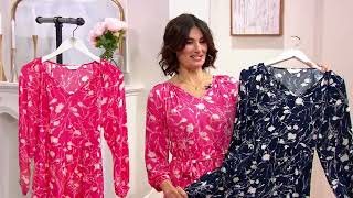 Encore by Idina Menzel Romantic Tiers Dress on QVC screenshot 1