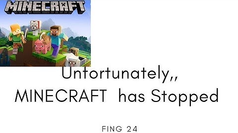 How to Fix Unfortunately Minecraft Has Stopped Problem Solved in Android & Ios | FING 24