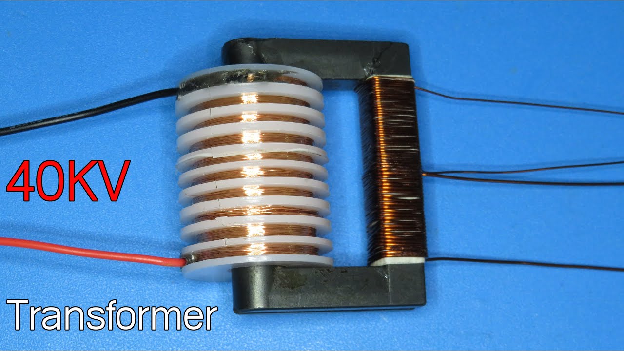 How to make a high voltage transformer 40KV 