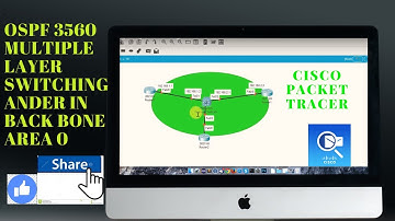 Ospf 3 router  backbone area 0 configuration with 3560 multi layer switch | CCNA  | ospf routing
