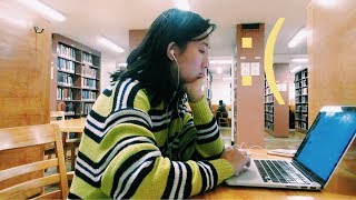 3. classes, studying, cleaning my dorm room