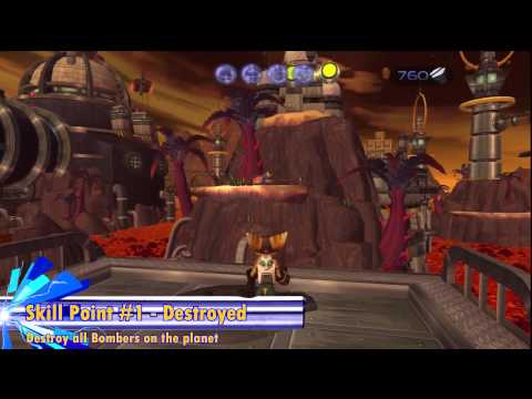 Ratchet & Clank (HD) - All Skill Points & Gold Bolts (Gaspar)