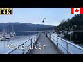 🇨🇦Vancouver Winter Walk - Deep Cove in North Vancouver -【4K 60fps】