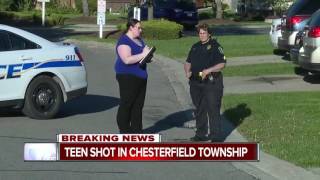 Teen shot in Chesterfield Township
