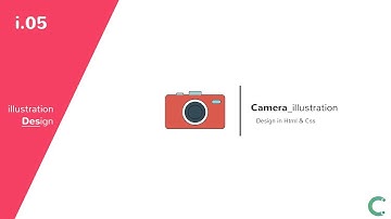 Camera Illustration design in html and css - (i.05)