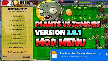 Plants vs Zombies Mod Menu V3.8.1 || Mediafire No Password | No Key!! 100+ feature