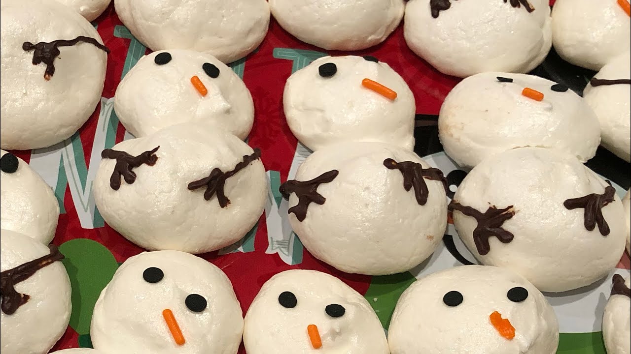 Snowman Meringues Gluten & Dairy Free YouTube