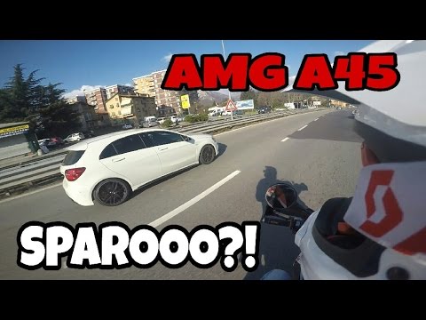 Mercedes AMG45 vs KTM 690 SMC R | Gopro Hero 4 - YouTube