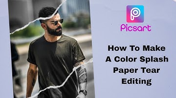 PicsArt How To Make A Color Splash Paper Tear Editing | Hari Designs