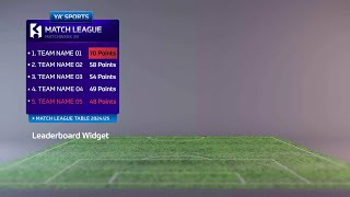 Leaderboard - League Table - After Effects