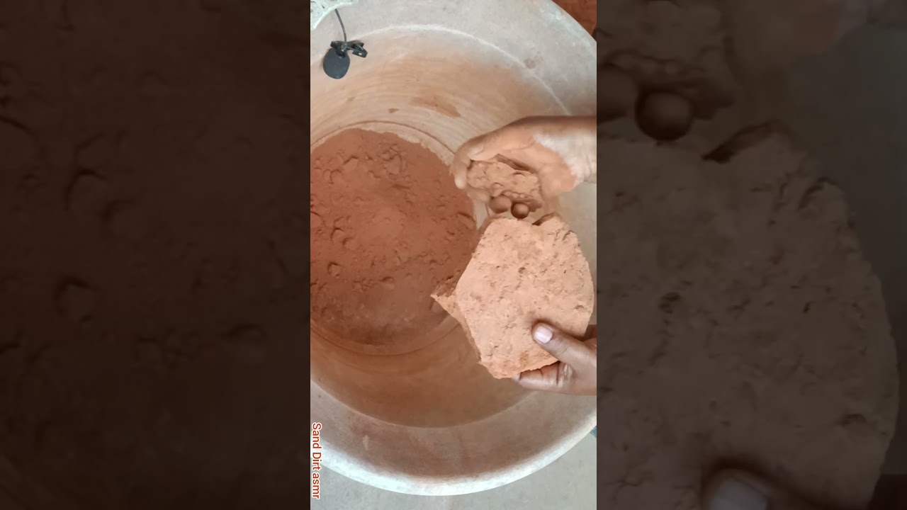 pure red mud crumbling 