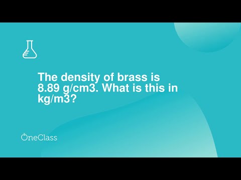 Vídeo: Qual é a densidade do latão em LB in3?
