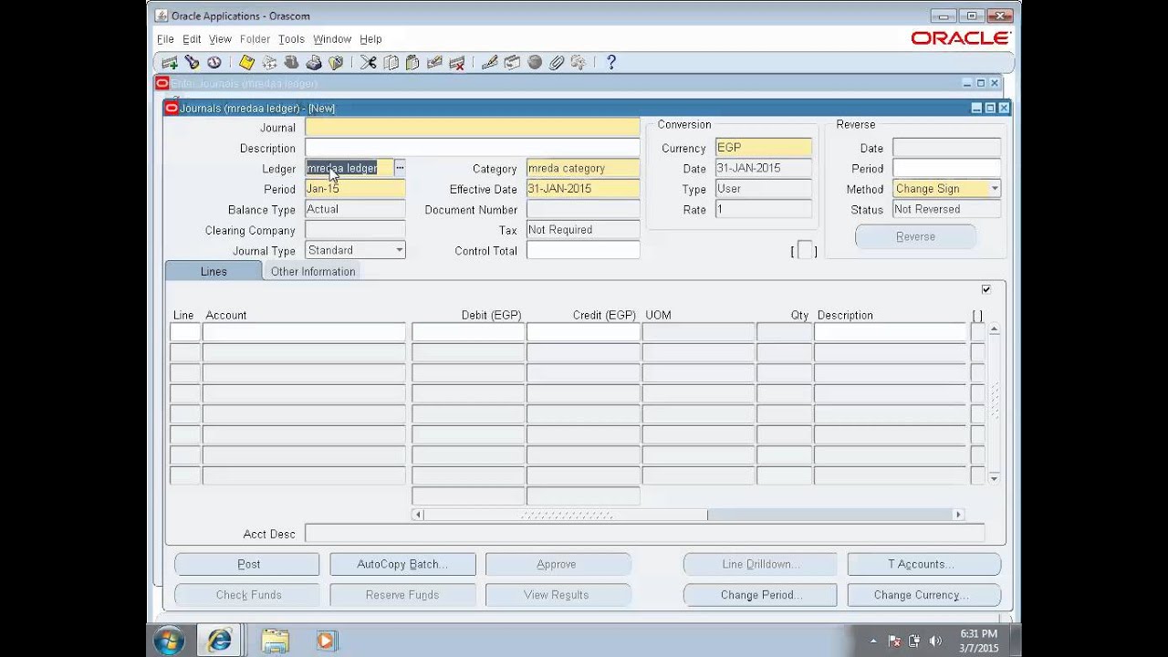 Recurring Journal Example Oracle R12 Recurring Journals - YouTube