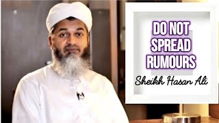 Do NOT spread rumours | Beautiful short reminder by Sheikh Hasan Ali | شيخ حسن علي