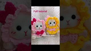 cutie crochet bunny girl|#creative_by_dilobar #tutorial #diy#crochet