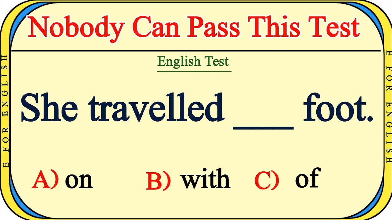 Nobody Can Pass This English Grammar Test 😱 | 99% People Fail - YouTube
