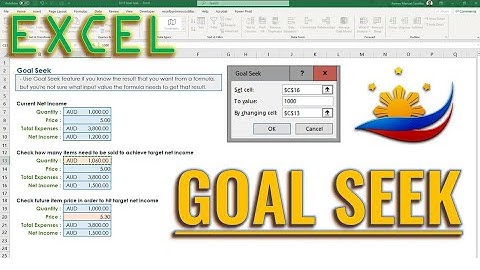 Excel How to Use Goal Seek (Reverse Engineering)