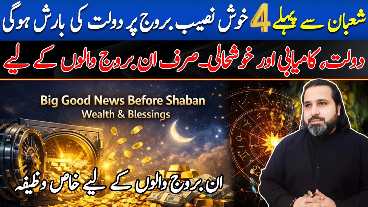 Before the month of Shaban | Walth,Success & Comfort These 4 Zodiac Signs | Syed Mussawar Zanjani