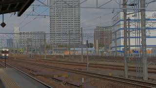 【東海道本線】373系 [F11編成]  JR名古屋工場出場試運転  熱田駅低速通過