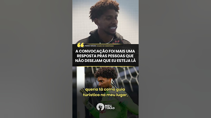 HUGO SOUZA REBATE FALA DE JORNALISTA