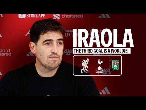 Iraola's reaction: Szoboszlai 'worldie' & Carabao Cup win | Liverpool 3-1 Tottenham