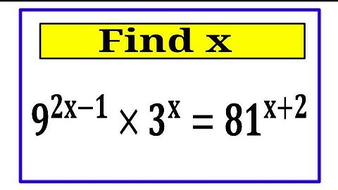 Nice Exponential Simplification Math Equation | Find the value of x