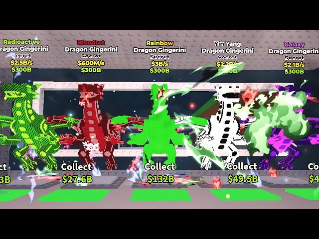 Dragon Gingerini Secret キャラクター I Got EVERY Dragon Gingerini Mutation! - YouTube