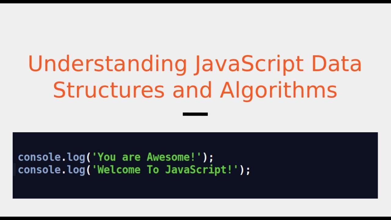 javascript data structures and algorithms course - YouTube