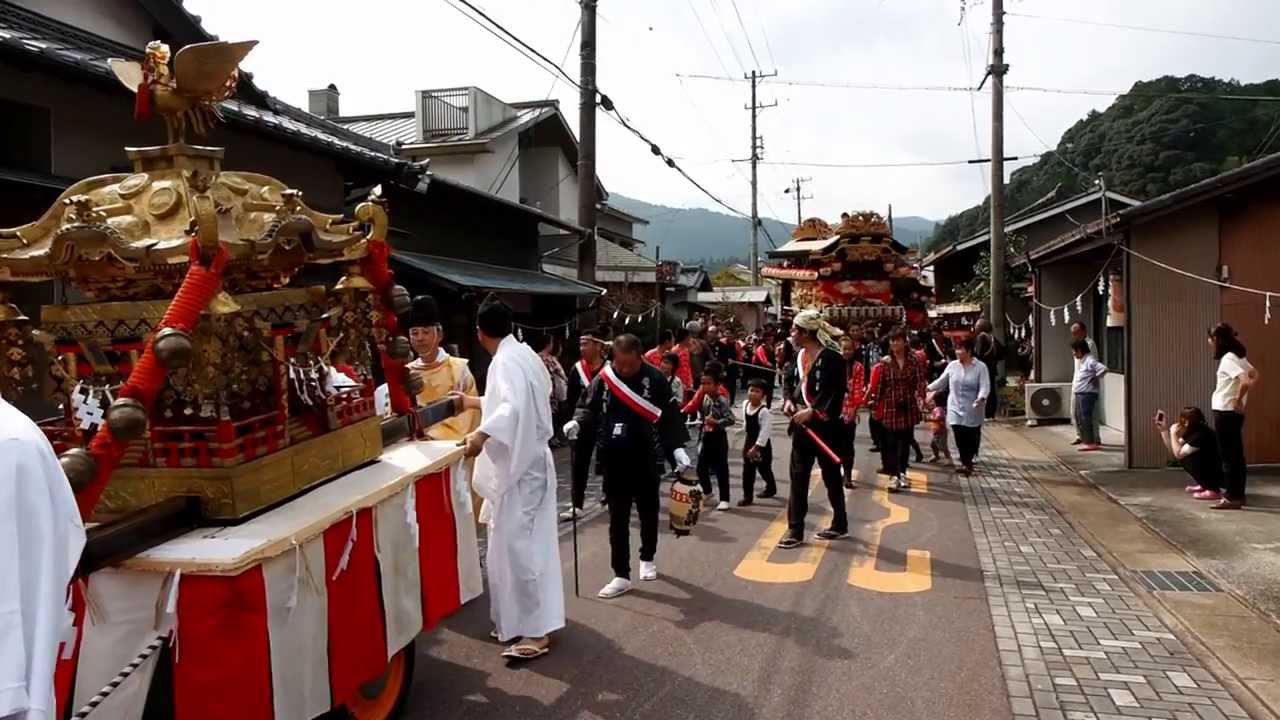 春野町犬居熱田神社祭典14 神輿渡御 Youtube