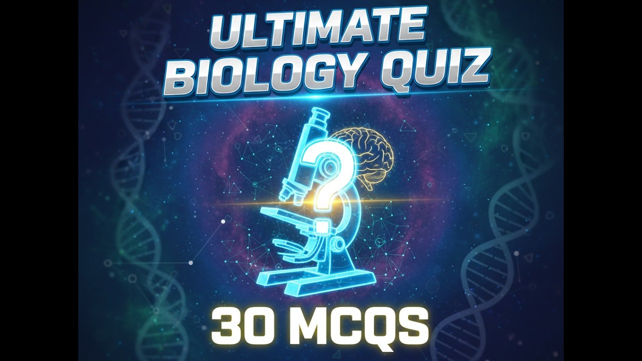 Ultimate Biology Quiz | 30 MCQs to Test Your Knowledge on Cells, Genetics & Evolution!