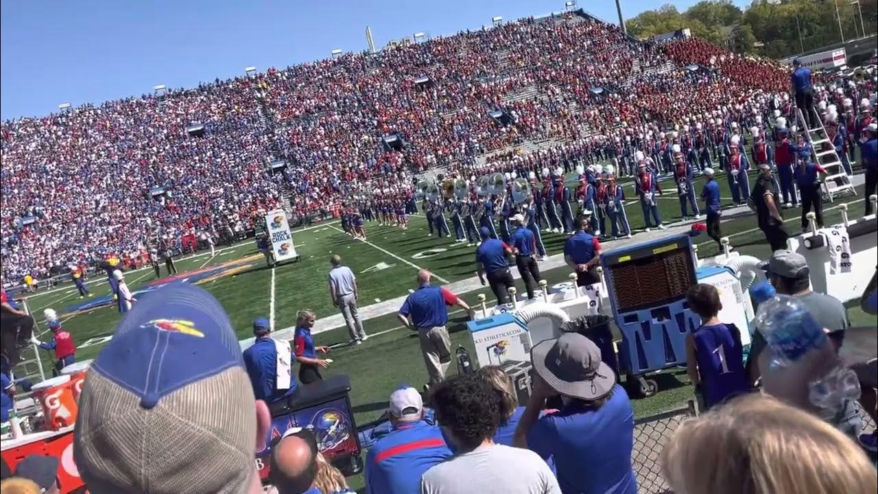 Rock chalk Jayhawk chant Iowa state vs Kansas Pregame YouTube