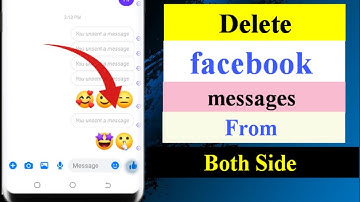 How to Delete Facebook Message From Both Side 2024