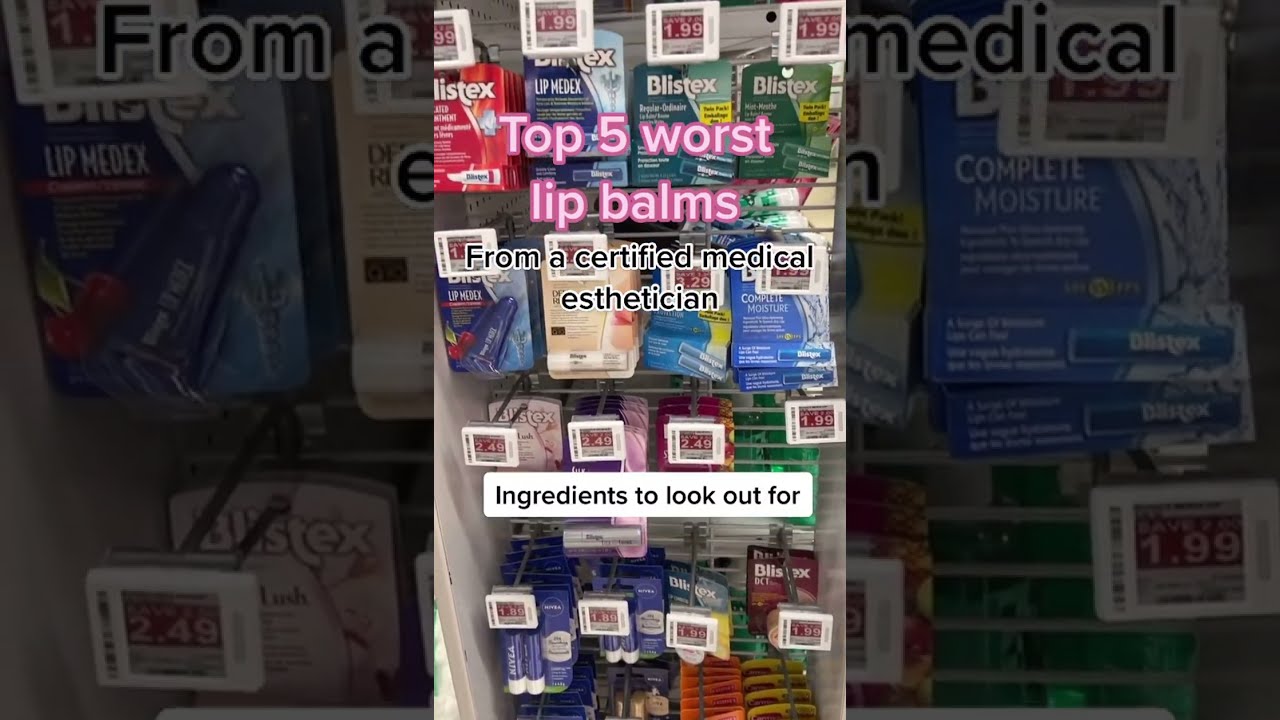 TOP 5 WORST LIP BALMS Lipbalms Chappedlips Skincareroutine