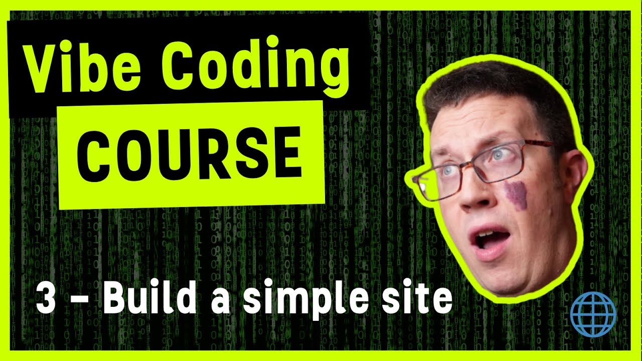 Vibe Coding Course 3 – Build a Simple Portfolio Site - YouTube