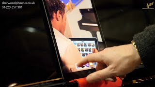 Steinhöven GP-148 Self-playing PianoDisc with iPad Black Baby Grand Demonstration Sherwood Phoenix