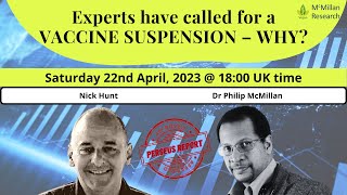 Why have the Perseus Report experts called for a Covid Vaccine Suspension