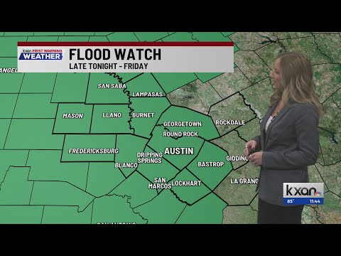 Flood Watch in effect for much of Central Texas | KXAN Weather Forecast (September 29)