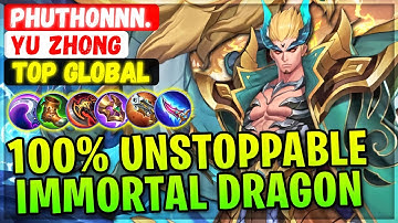 100% Unstoppable Immortal Yu Zhong [ Top Global Yu Zhong ] PhutHonnn. - Mobile Legends Emblem Build