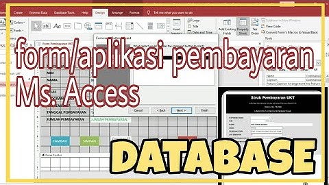 Mudah membuat aplikasi pembayaran spp/ukt dengan Ms. Access