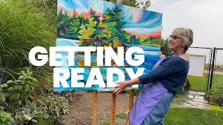 I’m Getting My Studio Ready for a Garden Tour! 🌿 + An Update on Selling Art to the USA