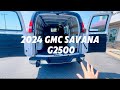 2024 GMC Savana G2500 with only 22k MILES!! Check out the cargo space and more! 